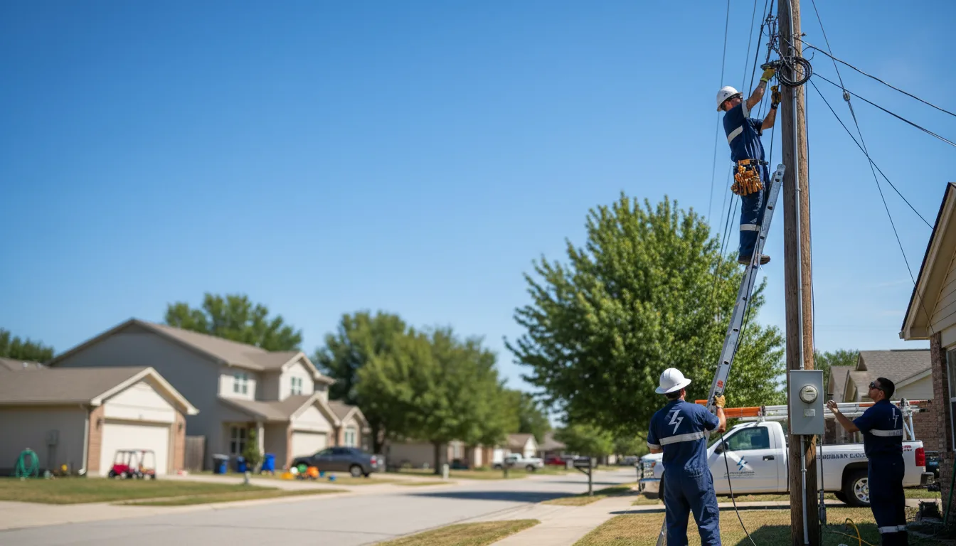 Residential electrician providing installation services in Piedmont, KS